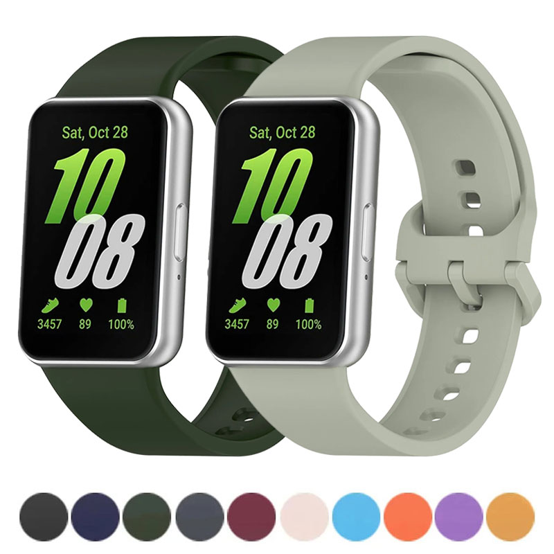 Men Accessories Website - สายรัดซิลิโคนสําหรับ Samsung Galaxy Fit3 Band อุปกรณ์เสริมนาฬิกาอัจฉริยะสร้อยข้อมือยางสปอร์ตเว็บไซต์อย่างเป็นทางการสายนาฬิกาทดแทน