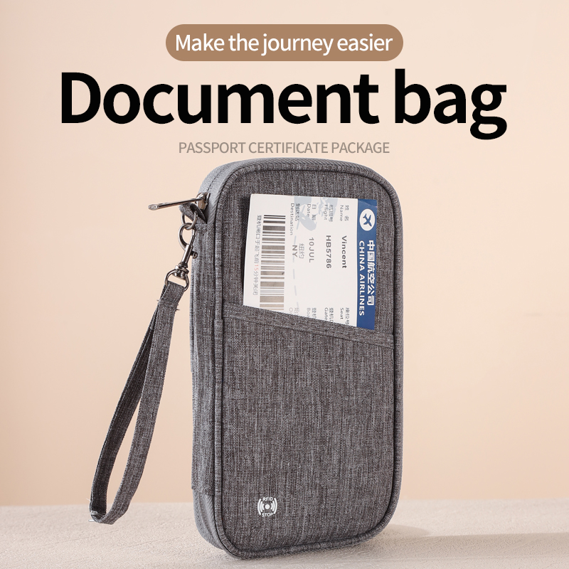Passport Wallet Rfid - กระเป๋าใส่พาสปอร์ตแบบป้องกัน RFID กระเป๋าใส่เอกสารสำหรับเดินทาง ของใช้จำเป็นสำหรับการเดินทาง กระเป๋าใส่บัตรเครดิตสำหรับการเดินทาง