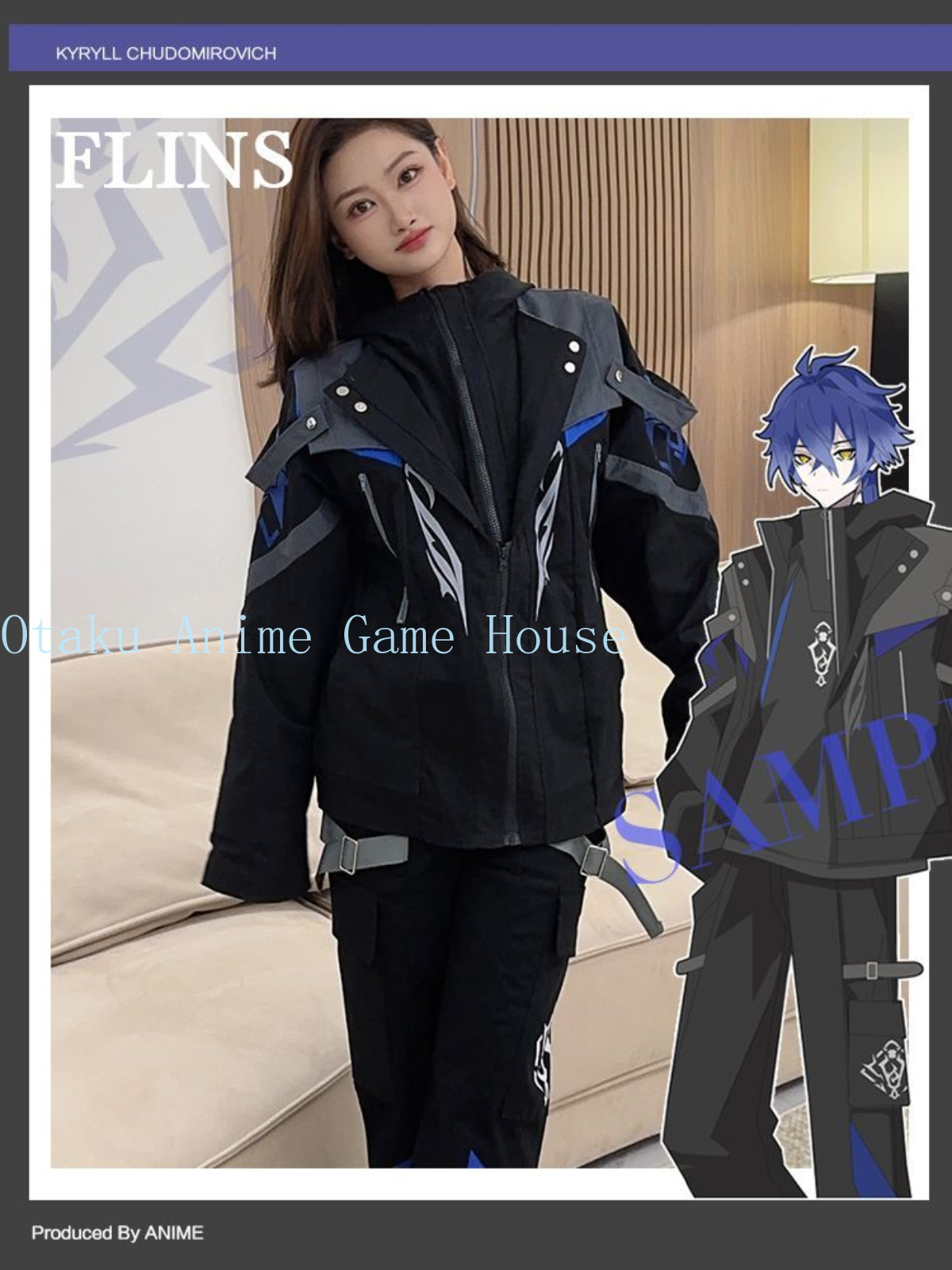 Men Accessories Gift Set - ชุดเสื้อผ้า Genshin Impact Flins Comic Con