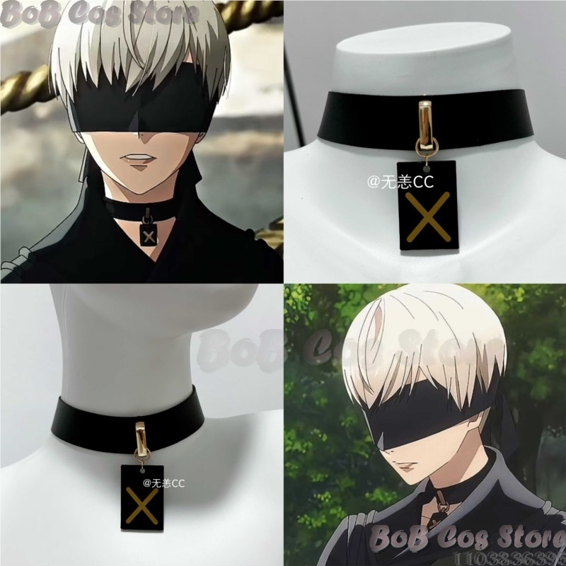 Men Accessories Gift Set - ชุดคอสเพลย์เกม 9S Choker สร้อยคอสีดำ อุปกรณ์เสริมหลากหลายความยาว สำหรับผู้หญิง