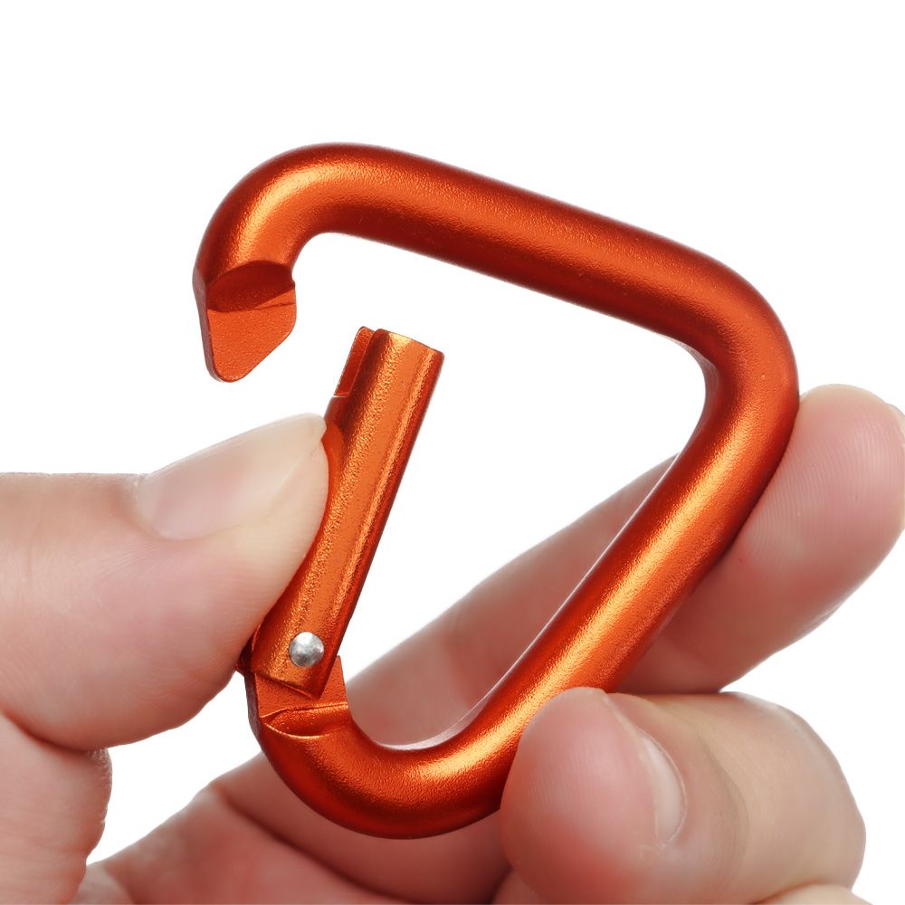 Keychain Multi Tool - สามเหลี่ยม/สแควร์ Carabiner Camping กลางแจ้งเดินป่าพวงกุญแจ Snap คลิปตะขอกาต้มน้ำหัวเข็มขัดหัวเข็มขัดหัวเข็มขัดขวดน้ำ