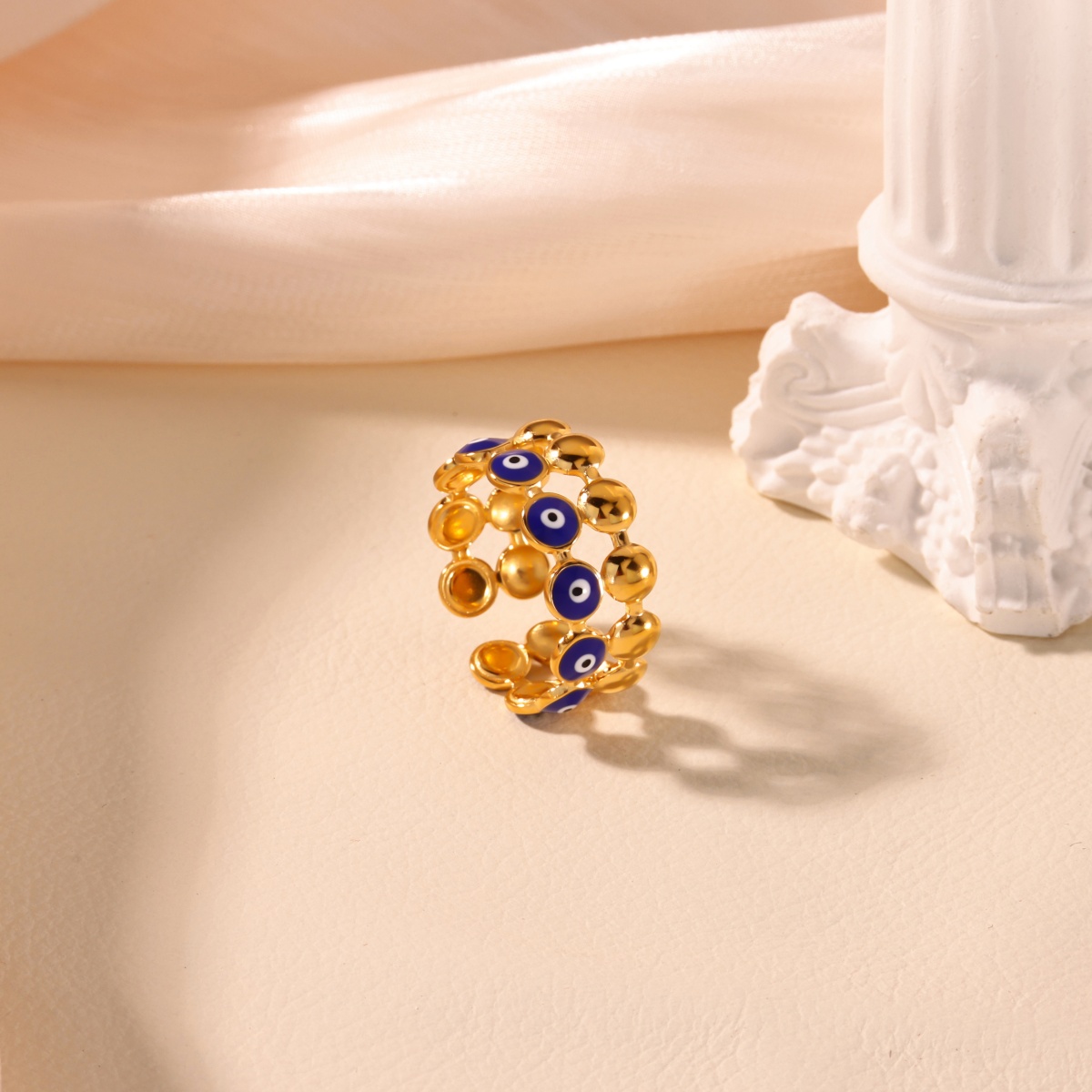 แหวนตาปีศาจสีฟ้าสไตล์วินเทจจาก - Men Accessories Evil Eye บทวิจารณ์และราคา