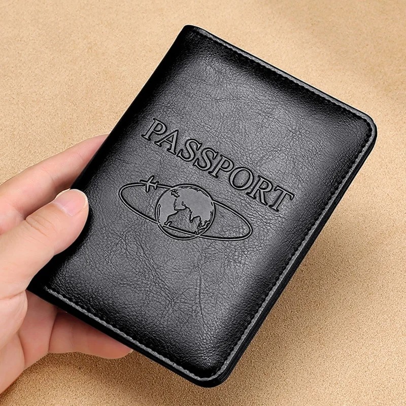 Unisex ปกหนังสือเดินทางหนังแท้ - Passport Wallet Rfid บทวิจารณ์และราคา