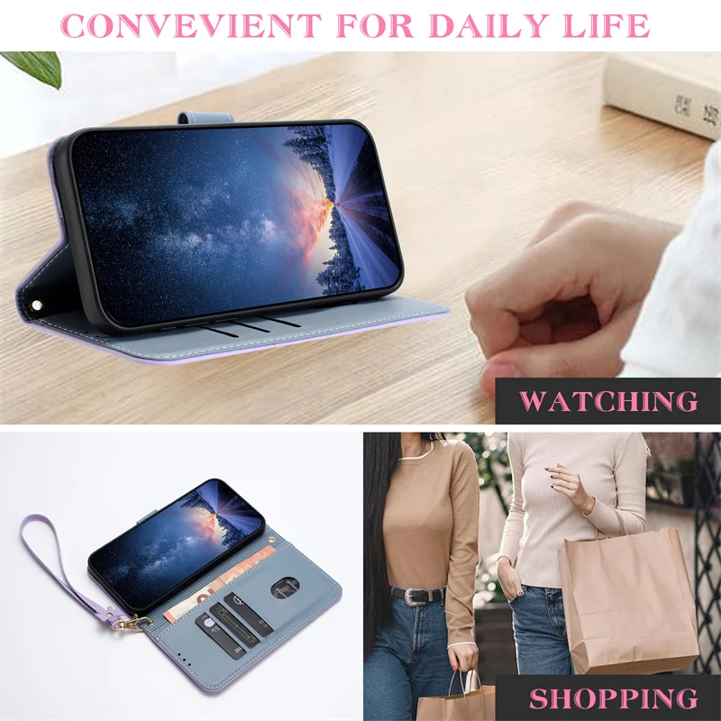 เคสโทรศัพท์หนังแบบพับได้สำหรับ - Phone Wallet Combo บทวิจารณ์และราคา