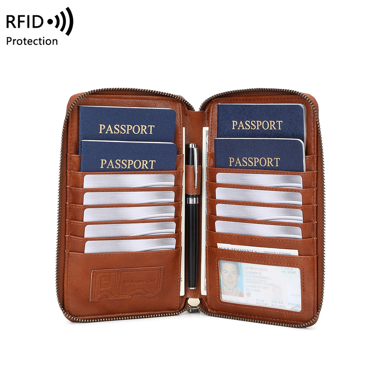 กระเป๋าใส่พาสปอร์ตดีไซน์ทันสมั - Passport Wallet Rfid บทวิจารณ์และราคา