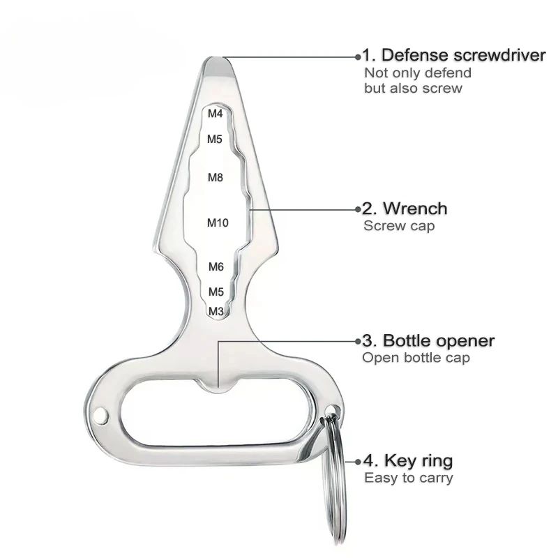 ชุดเครื่องมือเอาตัวรอด EDC สำห - Keychain Multi Tool บทวิจารณ์และราคา