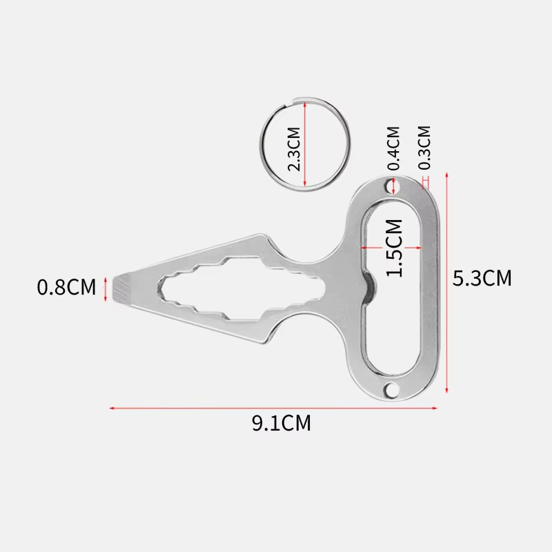 ชุดเครื่องมือเอาตัวรอด EDC สำห - Keychain Multi Tool บทวิจารณ์และราคา