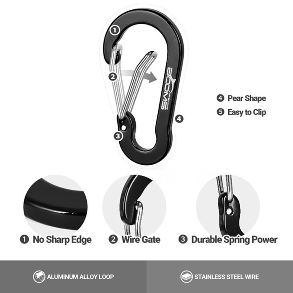ตะขอเกี่ยวสำหรับเดินป่า ทนทาน  - Keychain Multi Tool บทวิจารณ์และราคา