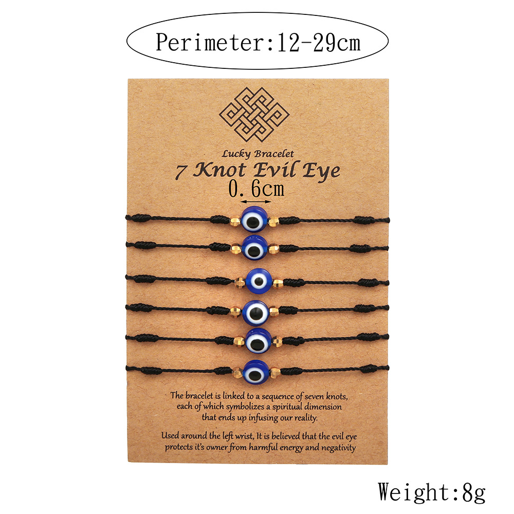 ชุดกำไลข้อมือตาปีศาจสีน้ำเงิน  - Men Accessories Evil Eye บทวิจารณ์และราคา