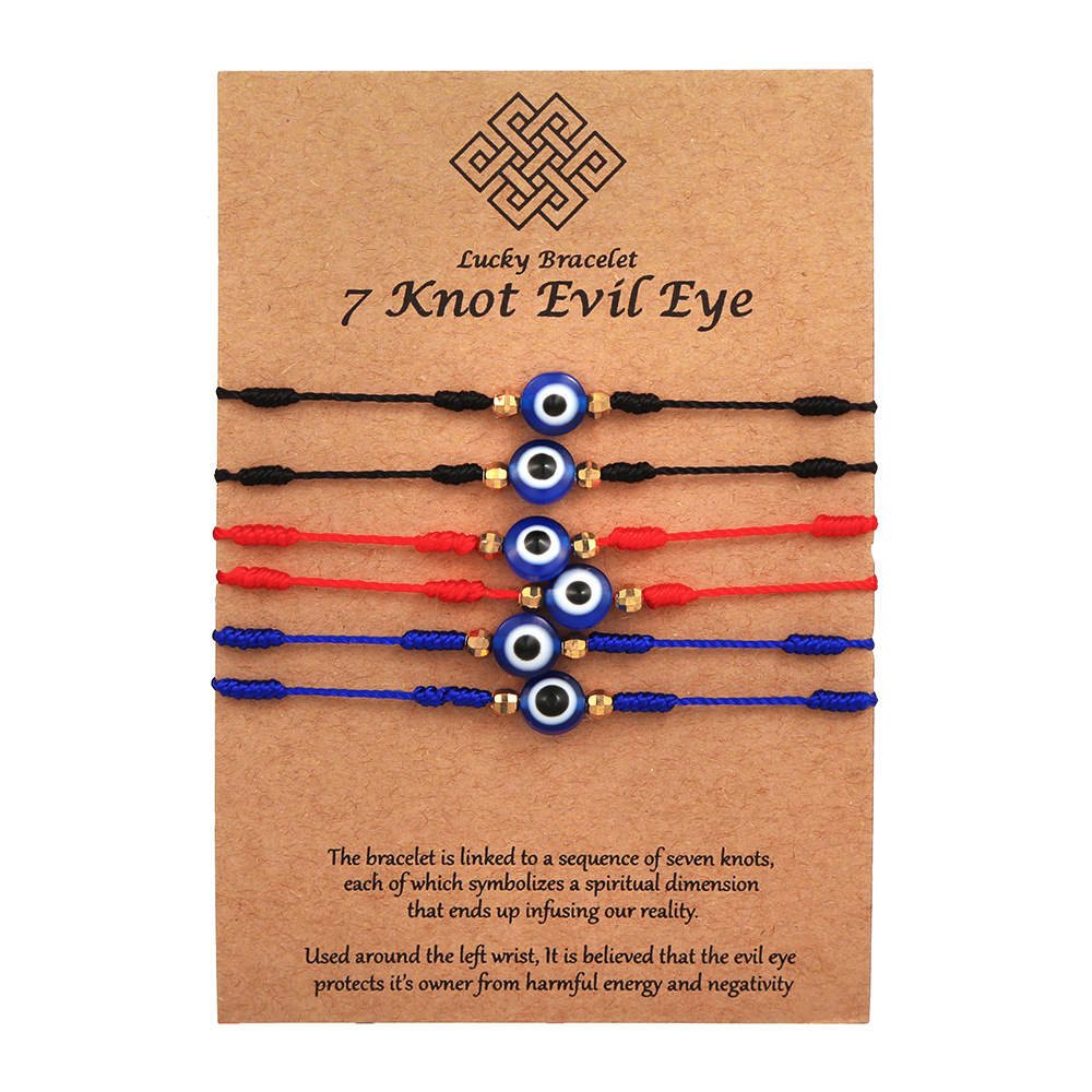 ชุดกำไลข้อมือตาปีศาจสีน้ำเงิน  - Men Accessories Evil Eye บทวิจารณ์และราคา