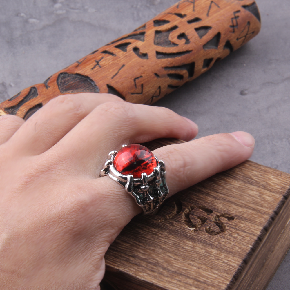 โชคดีแหวนตาชั่วร้ายสีฟ้าตุรกีส - Men Accessories Evil Eye บทวิจารณ์และราคา
