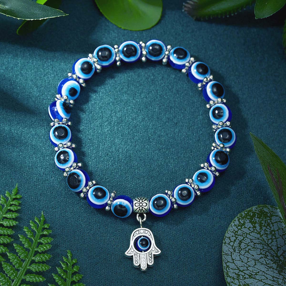 เครื่องประดับแฟชั่น สร้อยข้อมื - Men Accessories Evil Eye บทวิจารณ์และราคา