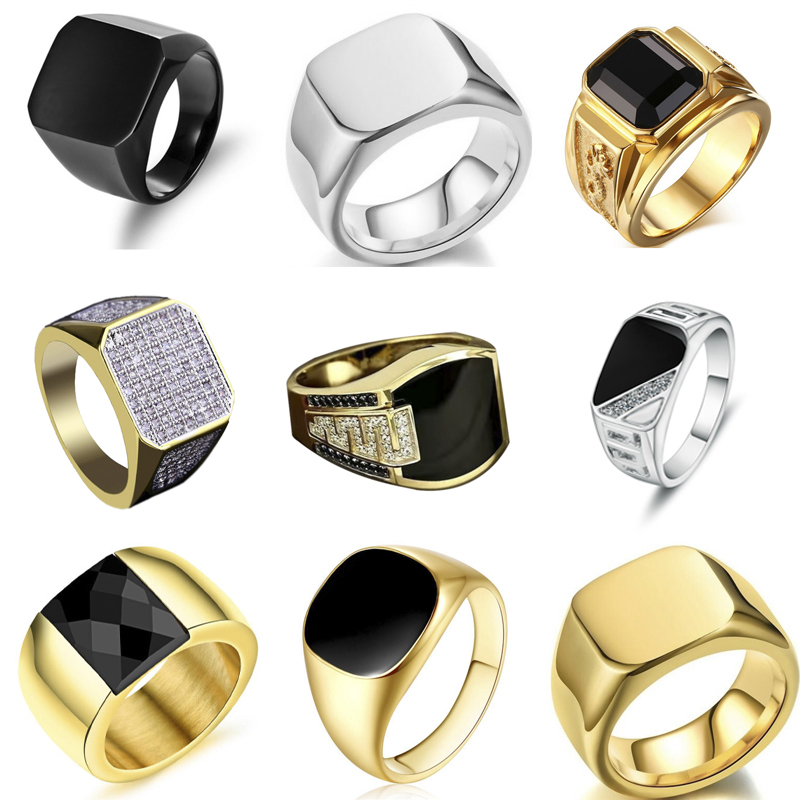 ใหม่ 2025 โลหะGlossyแหวนผู้ชาย - Men'S Accessories Jewelry Sale บทวิจารณ์และราคา