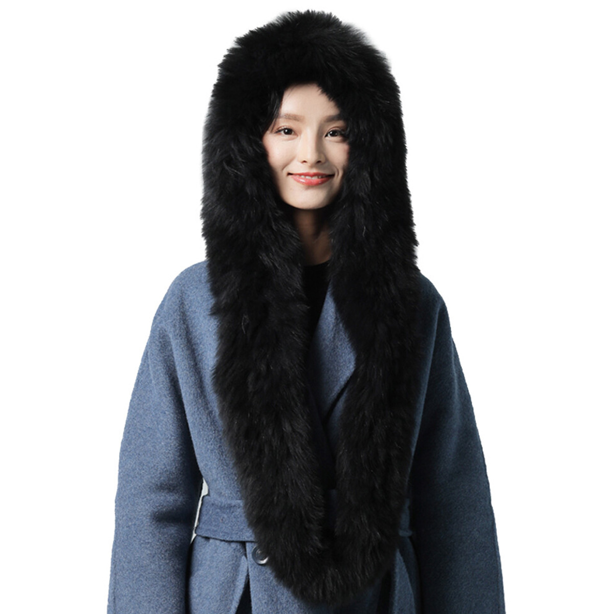 ผ้าพันคอขนกระต่ายแท้แบบหนานุ่ม - Men Accessories Sale บทวิจารณ์และราคา