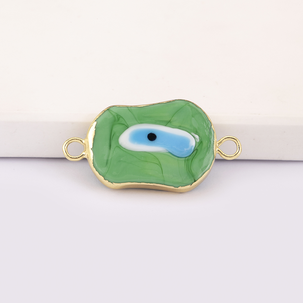 จี้รูปทรงพิเศษหลากสีสันลายตาปี - Men Accessories Evil Eye บทวิจารณ์และราคา