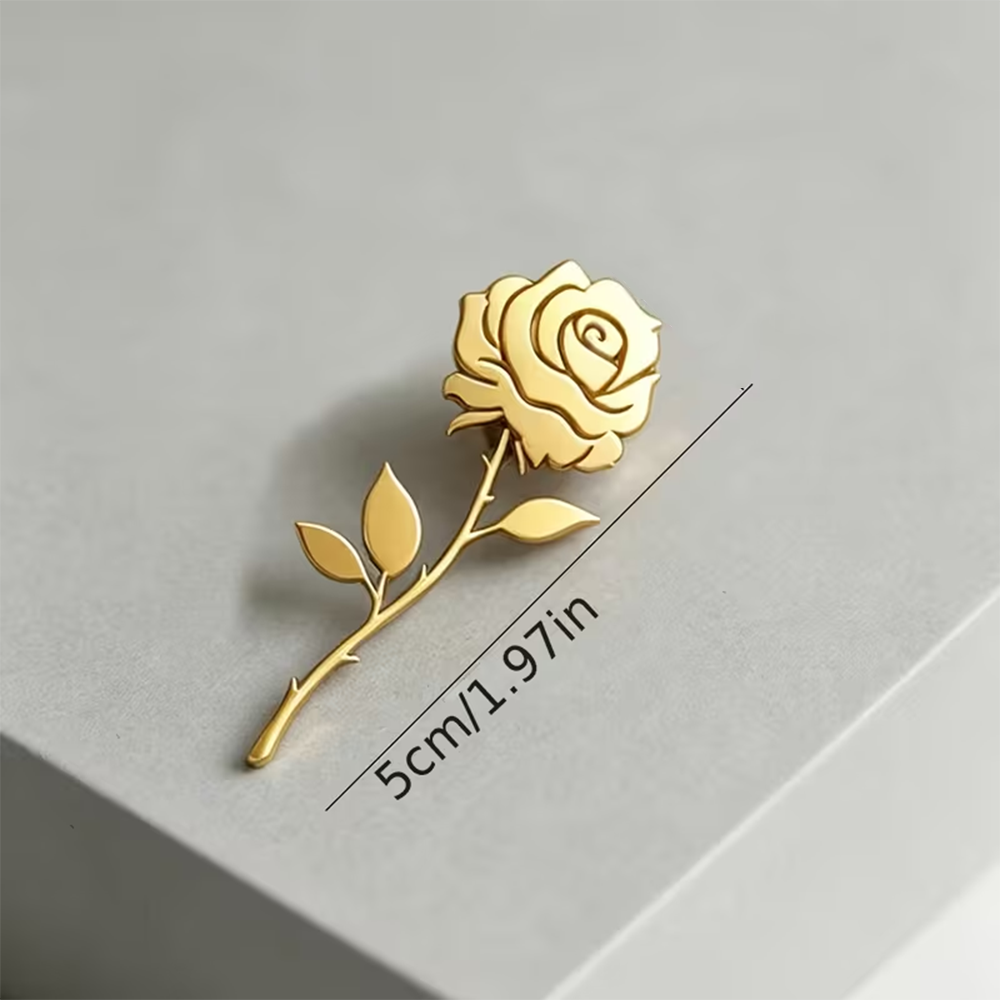 เข็มกลัดดอกกุหลาบแบบกำหนดเองสำ - Men Accessories Photos บทวิจารณ์และราคา