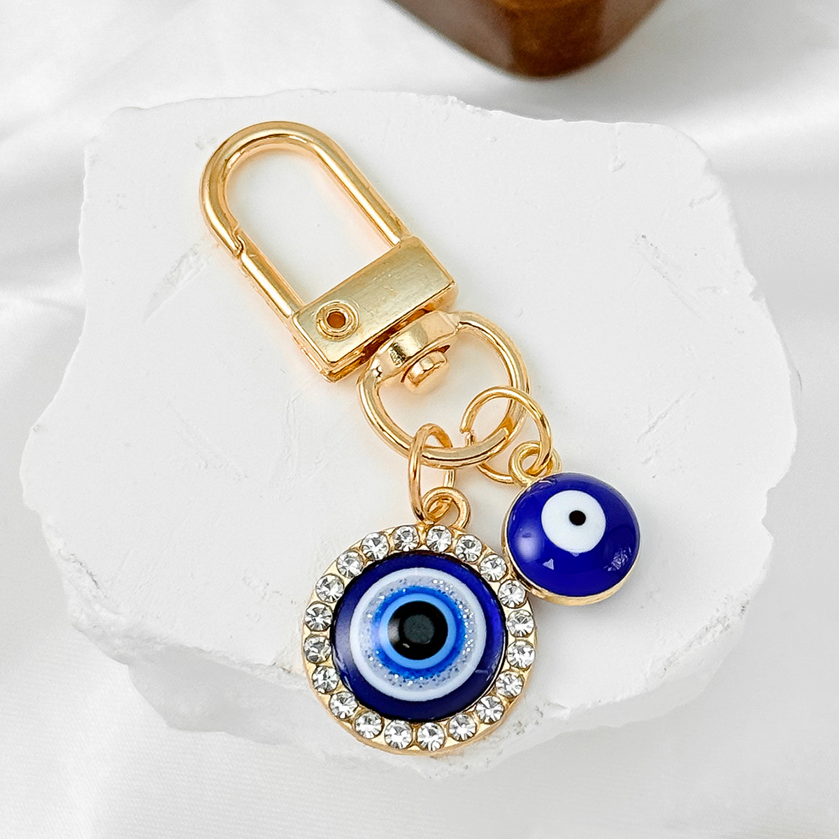 พวงกุญแจขนตาโลหะรูปดวงตาปีศาจส - Men Accessories Evil Eye บทวิจารณ์และราคา