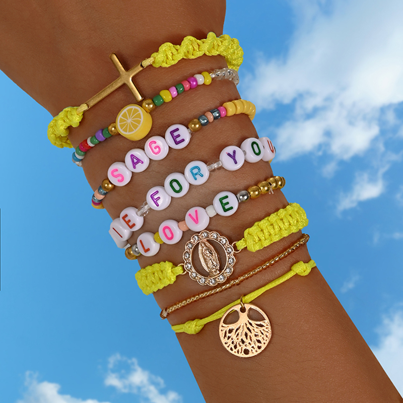 โบฮีเมียนสีเหลือง Creative Let - Men'S Accessories Jewelry Sale บทวิจารณ์และราคา