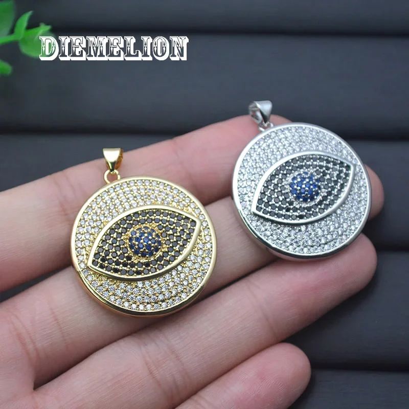 จี้รูปตาปีศาจสีน้ำเงินประดับเพ - Men Accessories Evil Eye บทวิจารณ์และราคา