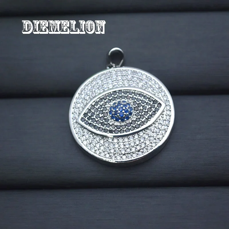 จี้รูปตาปีศาจสีน้ำเงินประดับเพ - Men Accessories Evil Eye บทวิจารณ์และราคา