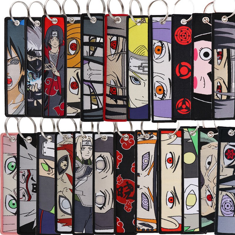 อะนิเมะนารูโตะปักลายพวงกุญแจ ค - Men Accessories Gift Set บทวิจารณ์และราคา