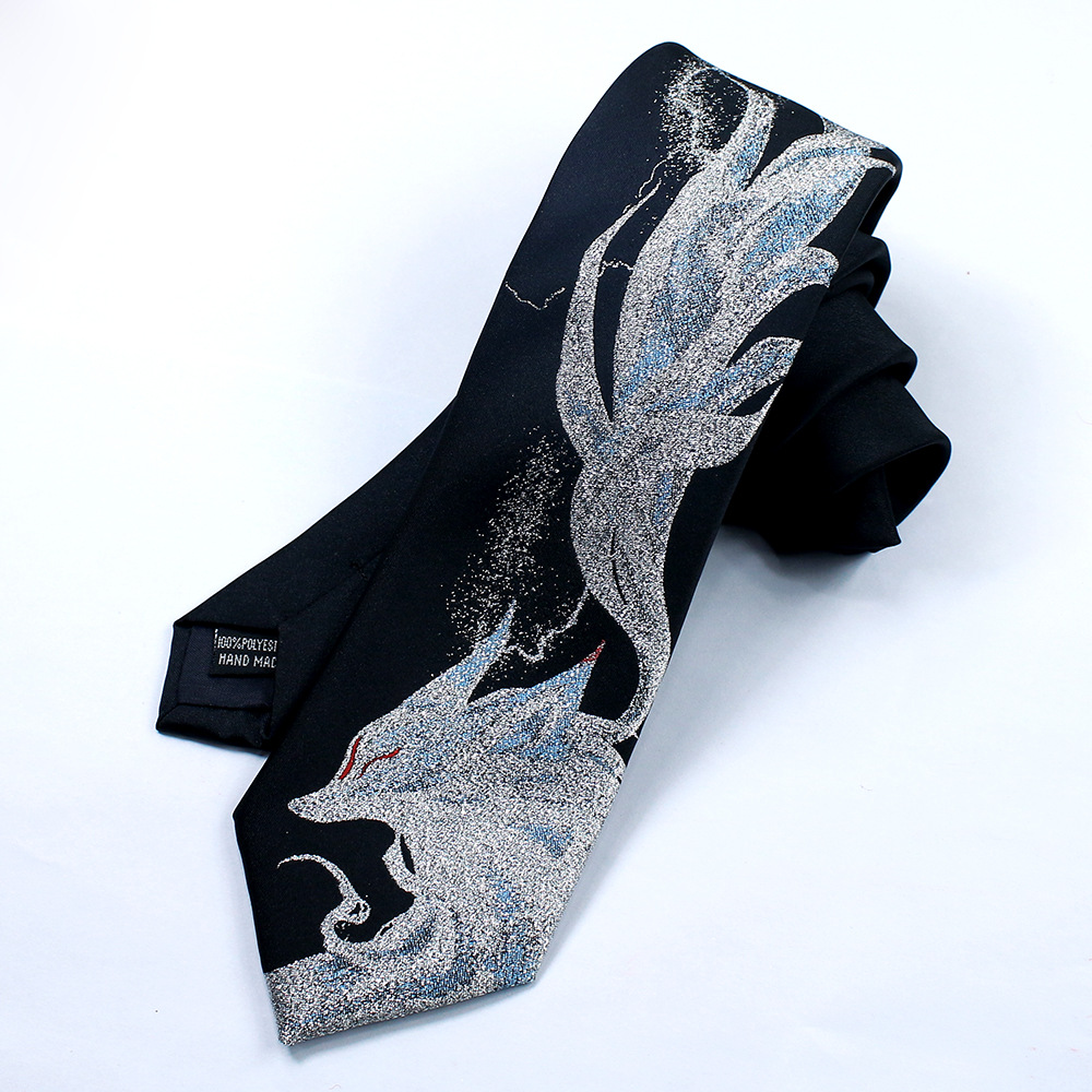 เนคไทลายจิ้งจอกเก้าหางสุดทันสม - Men Accessories Photos บทวิจารณ์และราคา