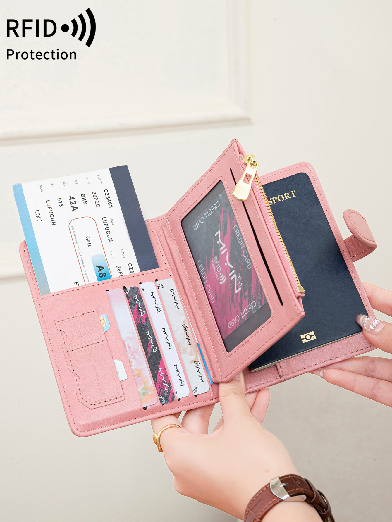 กระเป๋าใส่พาสปอร์ต RFID ป้องกั - Passport Wallet Rfid บทวิจารณ์และราคา